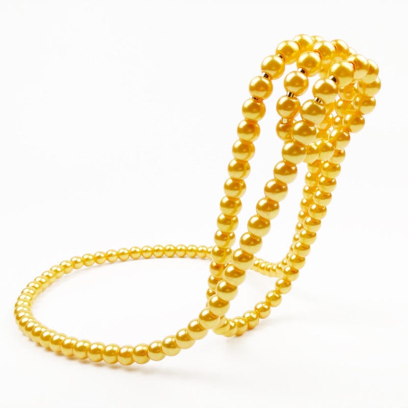 Gadget Gerbil Gold Pearl Necklace Wine Rack Suspended Wine Rack Creative Home Desktop Decoration