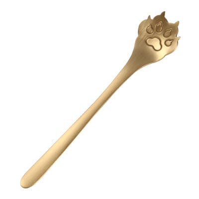 Gadget Gerbil Gold Stainless Paw Spoon