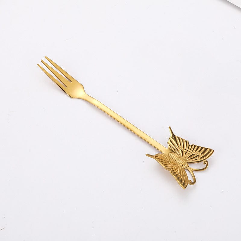 Gadget Gerbil Gold Stainless Steel Butterfly Fork