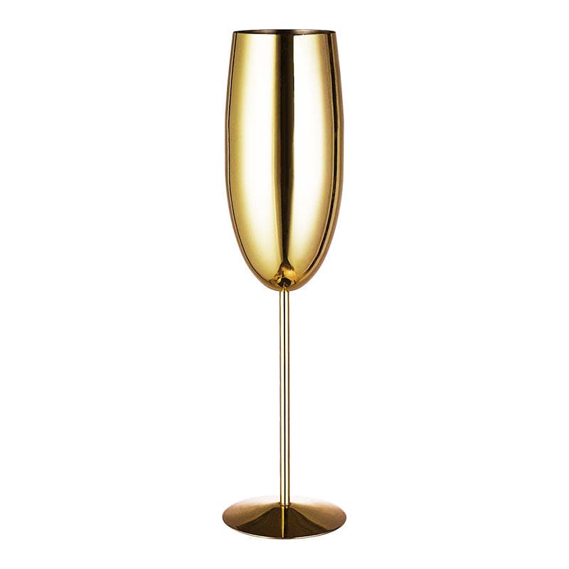 Gadget Gerbil Gold Stainless Steel Champagne Glass Goblet