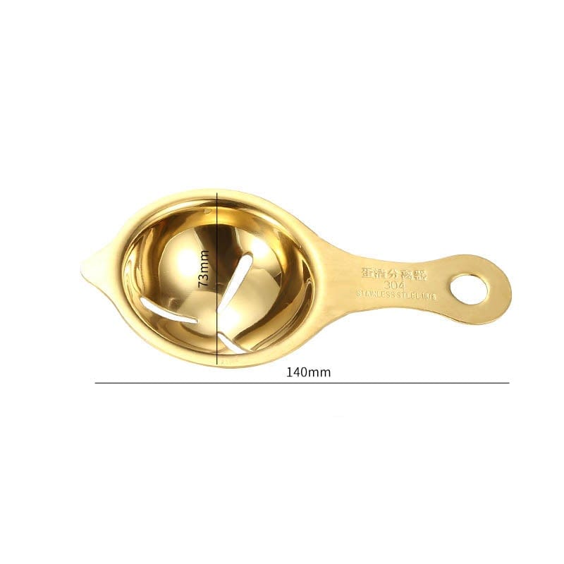 Gadget Gerbil Gold Stainless Steel Egg Yolk Separator