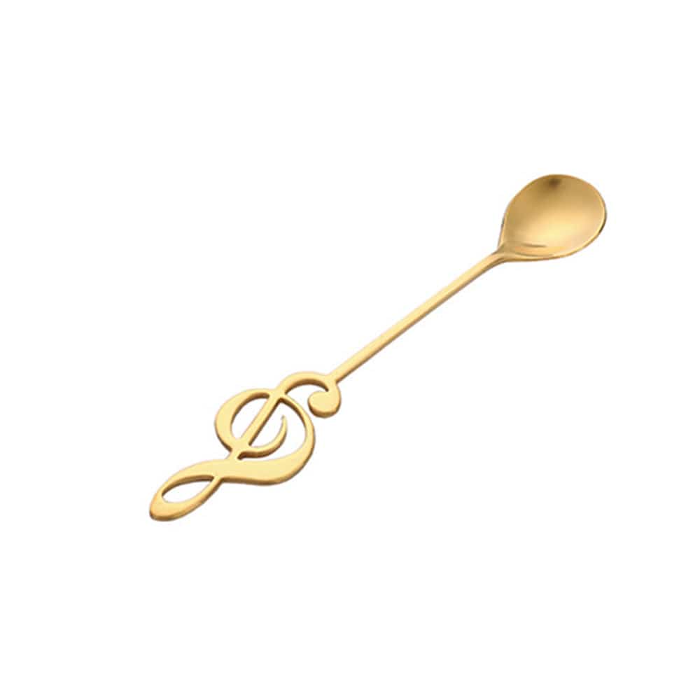 Gadget Gerbil Golden Musical Note Coffee Spoon