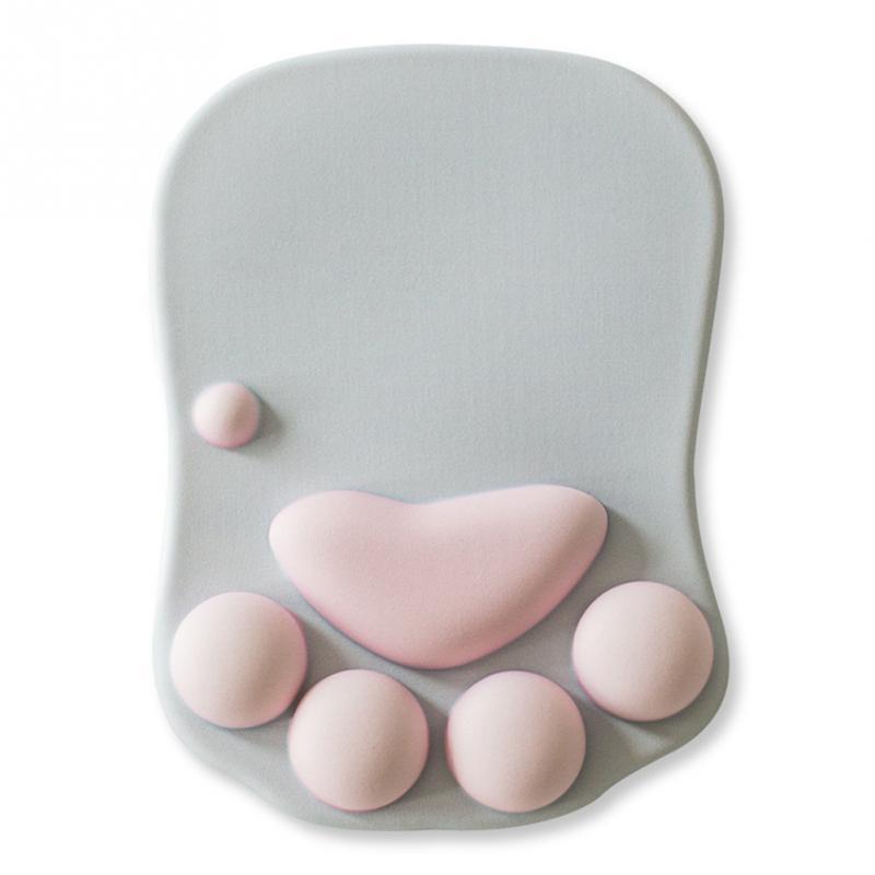 Gadget Gerbil Gray Cat Paw Mousepad