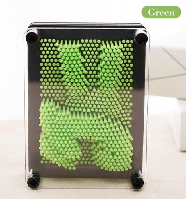 Gadget Gerbil Green / 10X13CM Pin Point Impression 3D Sculpture Frame