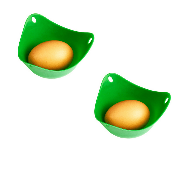 Gadget Gerbil Green / 2 pack Silicone Egg Poacher Cups