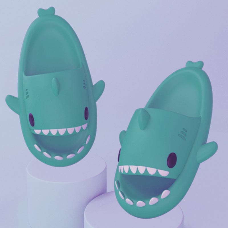Gadget Gerbil Green / 36or37 Children's Slippers Tide Indoor And Outdoor Funny Shark Slippers