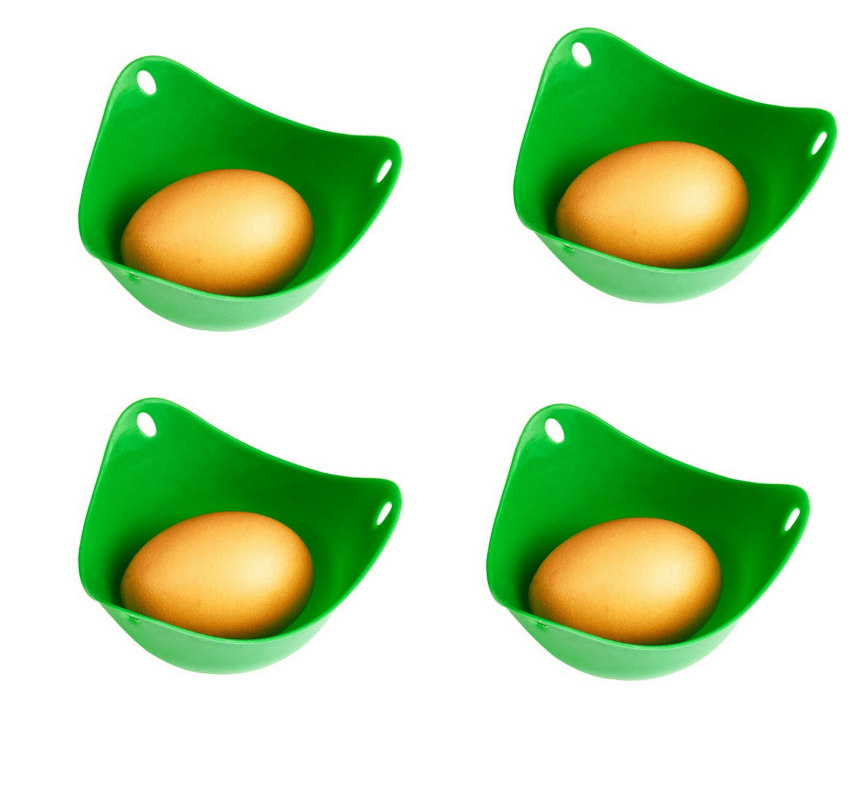 Gadget Gerbil Green / 4 pack Silicone Egg Poacher Cups