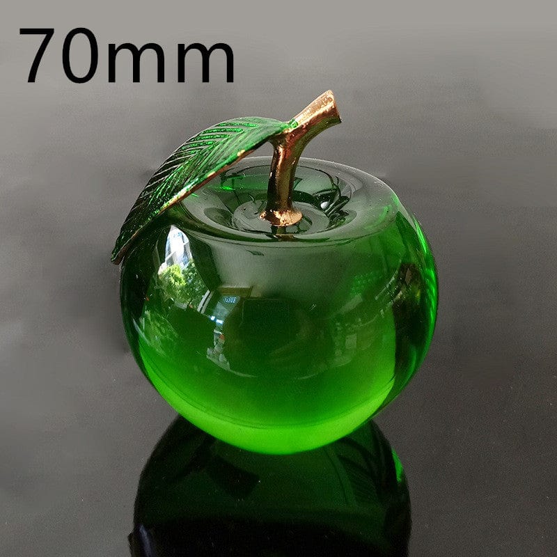 Gadget Gerbil Green / 70mm Apple Shaped Crystal Quartz