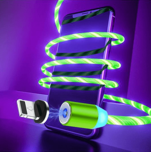 Gadget Gerbil Green / Android Flowing LED Charging Cable