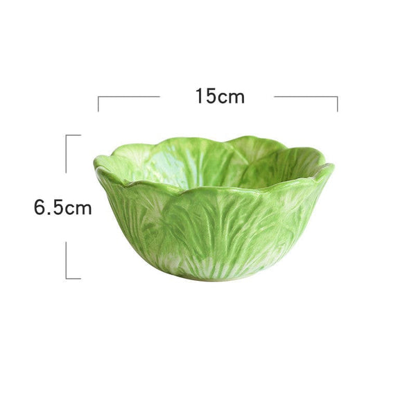 Gadget Gerbil Green Ceramic Cabbage Bowl