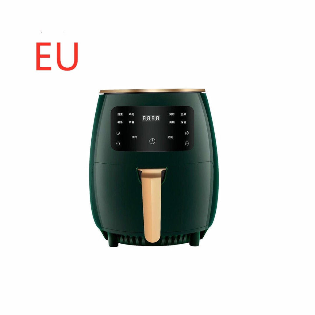 Gadget Gerbil Green / EU 220V Smart Air Fryer without Oil Home Cooking 4.5L Large Capacity Multifunction Electric Professional-Design