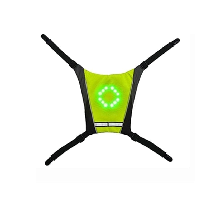 Gadget Gerbil green LED Turn Signal Safety Vest