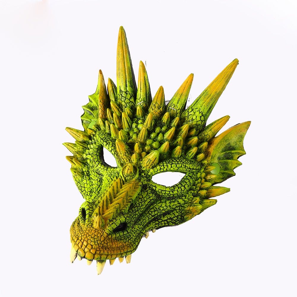Gadget Gerbil Green Party PU Foam 3D Animal Dragon Mask