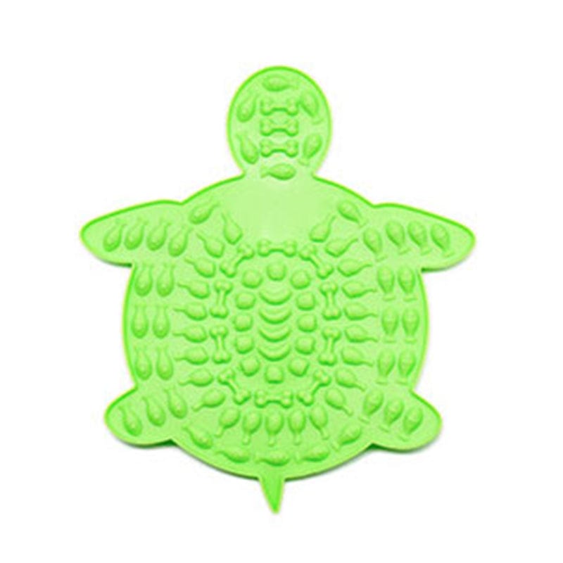 Gadget Gerbil Green Silicone Turtle Shaped Pet Licking Mat