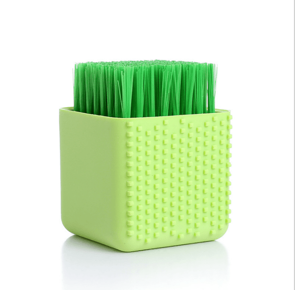 Gadget Gerbil green Square Potted Silicone Kitchen Brush