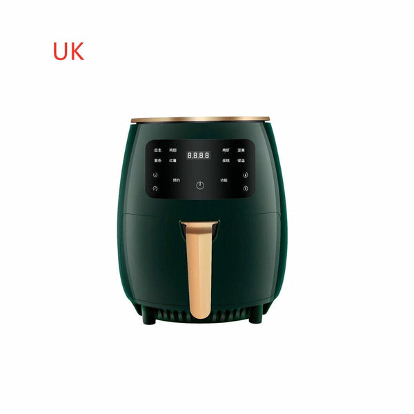 Gadget Gerbil Green / UK 220V Smart Air Fryer without Oil Home Cooking 4.5L Large Capacity Multifunction Electric Professional-Design