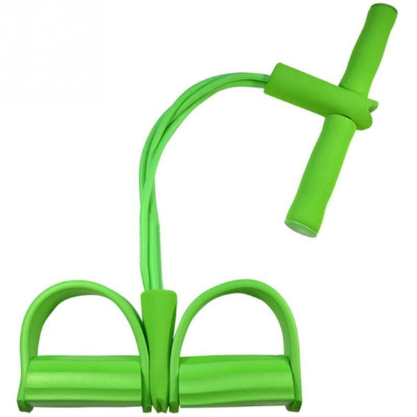 Gadget Gerbil Green2pc Natural Latex Foot Pedal Elastic Pull Rope with Handle Fitness Equipment Bodybuilding Expander