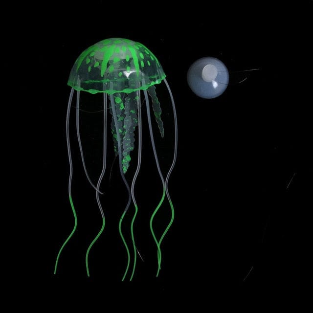 Gadget Gerbil GreenA Suction Cup Jellyfish Fish Tank Light