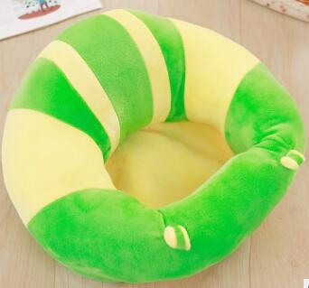 Gadget Gerbil Greenyellow / 45x45 Infant Safety Seat Child Portable Eating Chair Plush Toy Baby Learning Sitting Sofa Dining Chair Stool