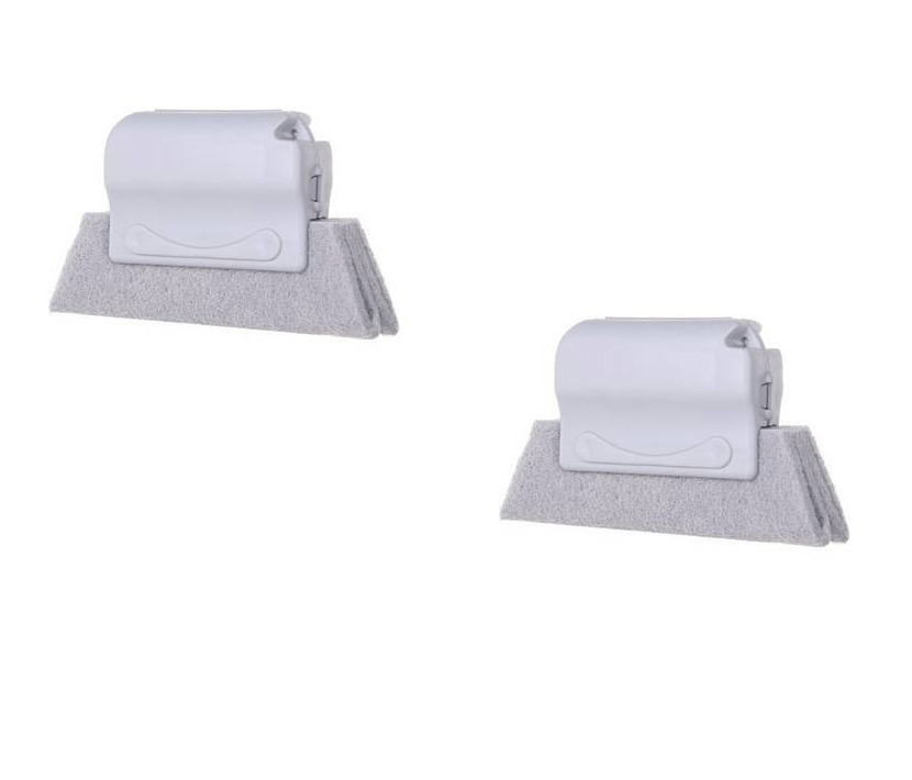 Gadget Gerbil Grey 2pc Window Door Track Cleaning Brush