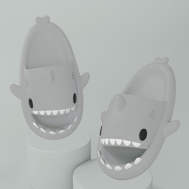 Gadget Gerbil Grey / 36or37 Children's Slippers Tide Indoor And Outdoor Funny Shark Slippers