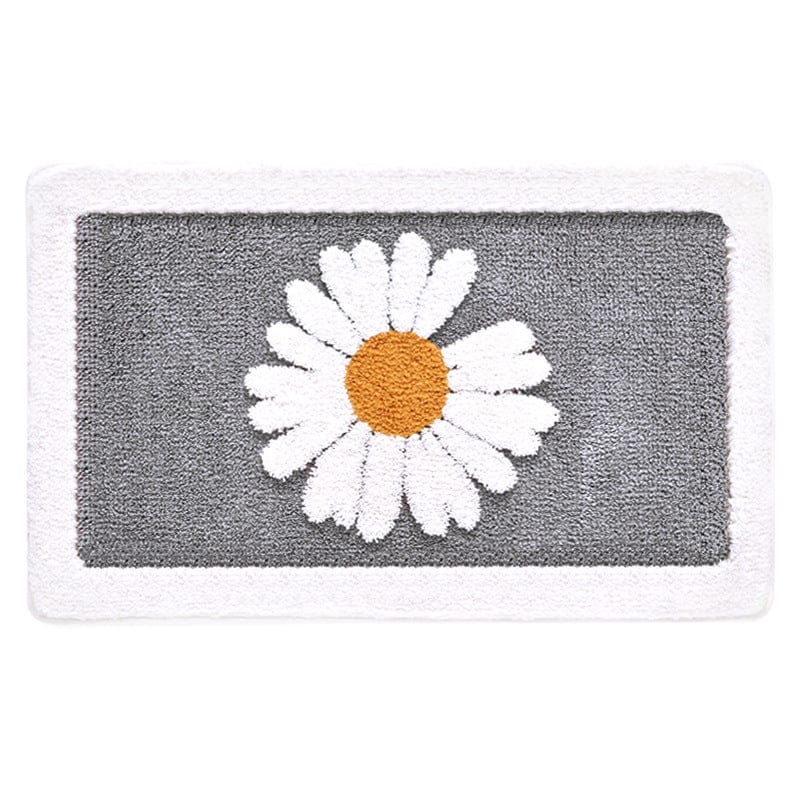 Gadget Gerbil Grey / 50x80cm Daisy Bath Rug