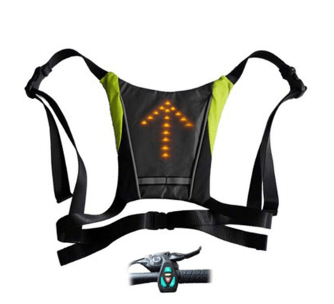 Gadget Gerbil Grey LED Turn Signal Safety Vest