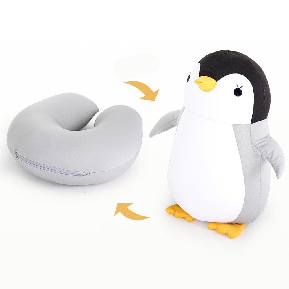 Gadget Gerbil Grey Penguin Deformable Penguin Neck Pillow