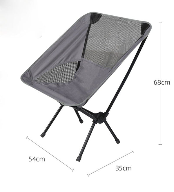 Gadget Gerbil Grey Ultralight Portable Folding Chair