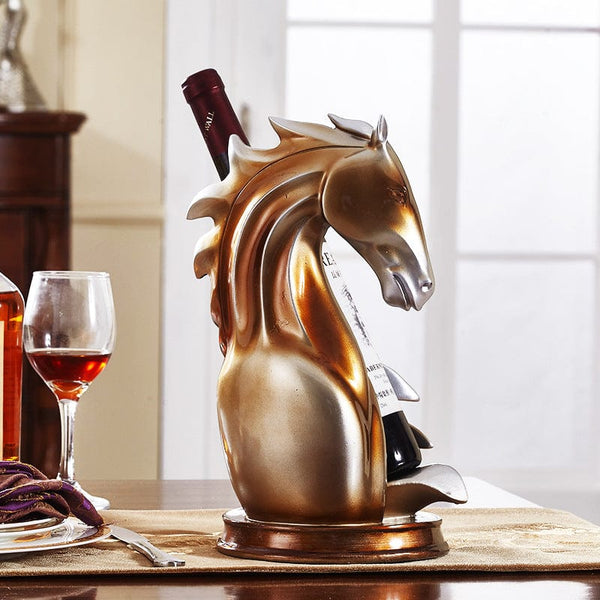 Gadget Gerbil Horse Head Wine Holder
