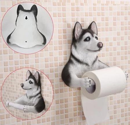 Gadget Gerbil Husky Toilet Paper Holder