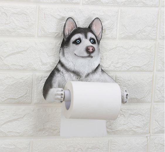 Gadget Gerbil Husky Toilet Paper Holder