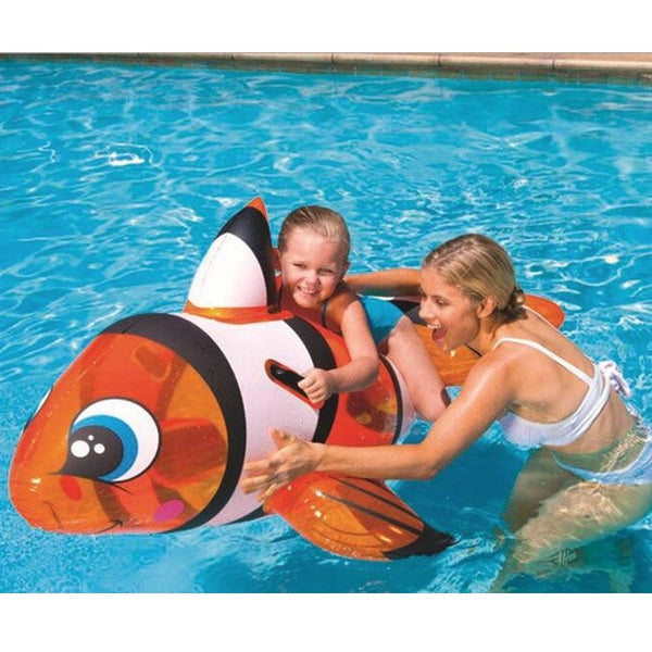 Gadget Gerbil Inflatable Clownfish Riding Pool Float