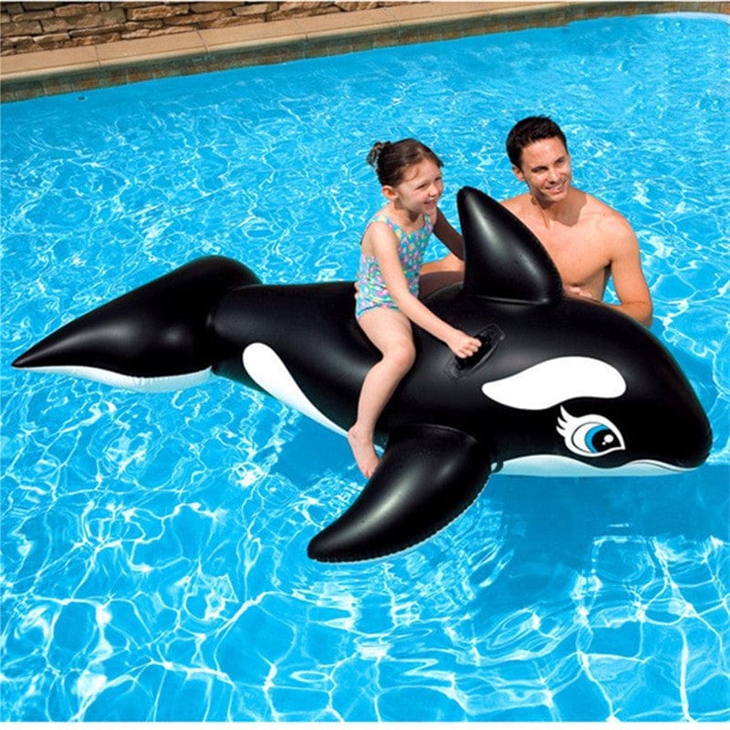 Gadget Gerbil Inflatable Orca Whale Pool Float