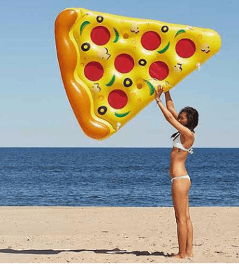 Gadget Gerbil Inflatable Pizza Pool Float