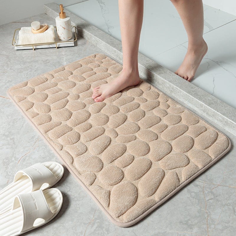 Gadget Gerbil Khaki / 40*60cm Cobblestone Bathroom Mat