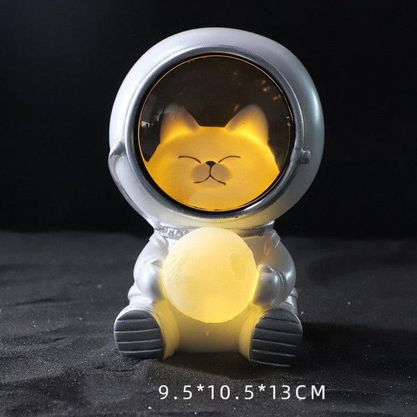 Gadget Gerbil Kitten / 9.5x10.5x13cm Puppy Astronaut Starry Sky Night Light