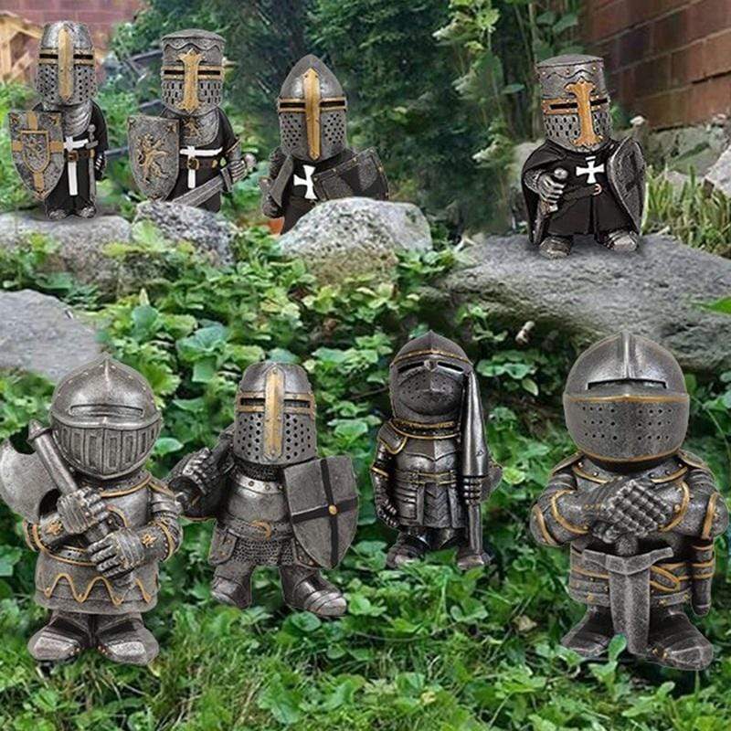 Gadget Gerbil Knight Gnomes Guard Garden Statues