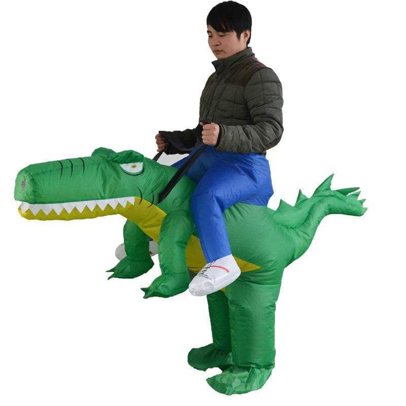 Gadget Gerbil L Inflatable Riding Alligator Costume