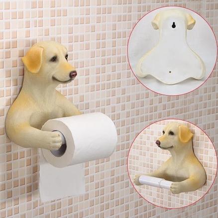 Gadget Gerbil Labrador Toilet Paper Holder
