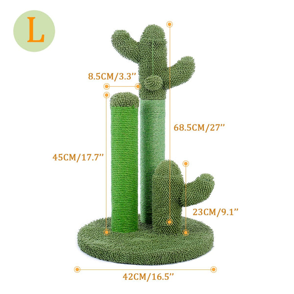 Gadget Gerbil Large (68in) Cactus Shaped Cat Scratching Post