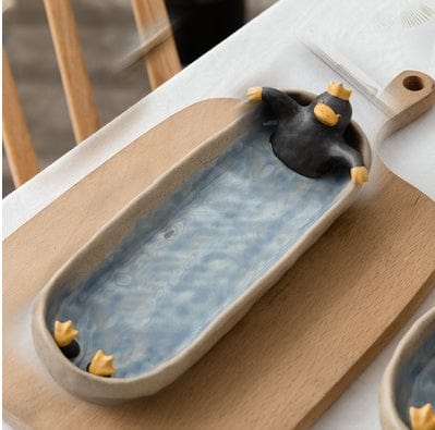 Gadget Gerbil Large Ceramic Penguin Bathing Ashtray