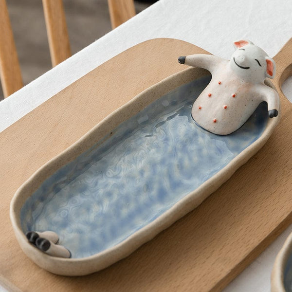 Gadget Gerbil Large Ceramic Pig Bathing Ashtray