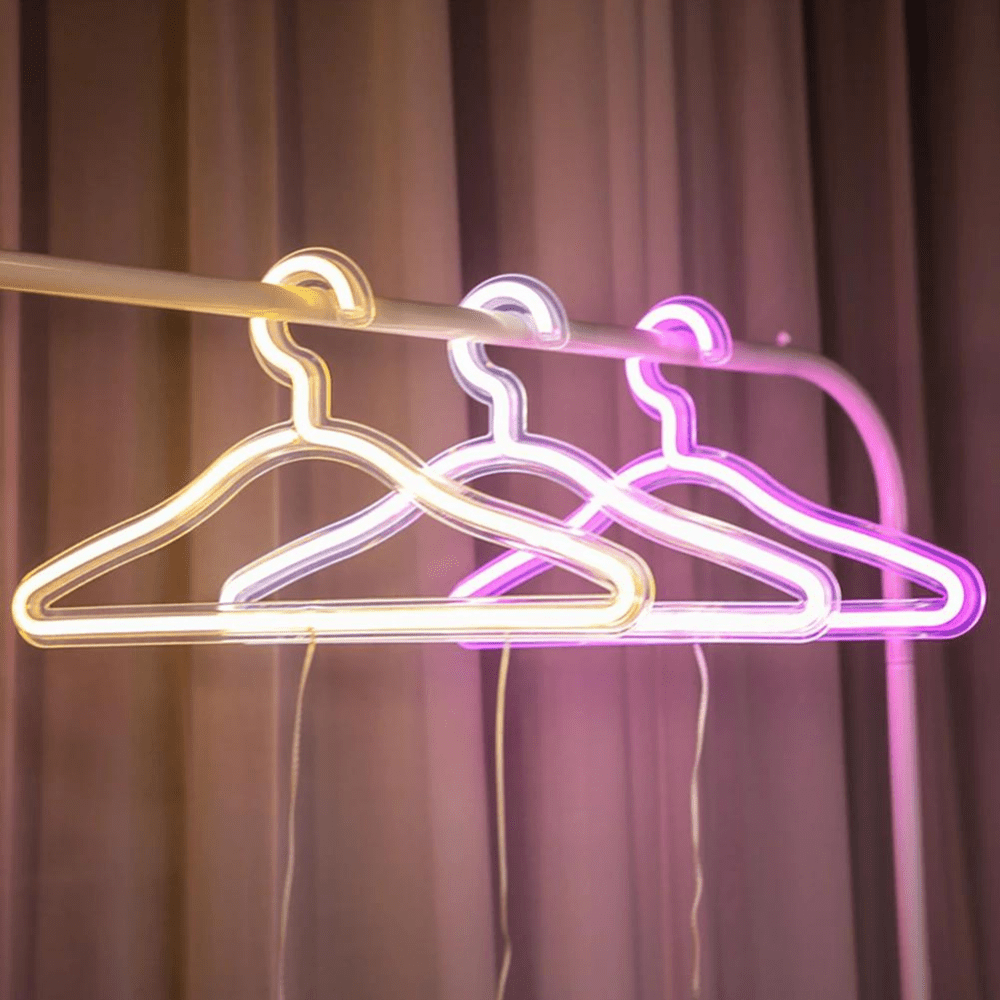 Gadget Gerbil LED Neon Clothes Hangers