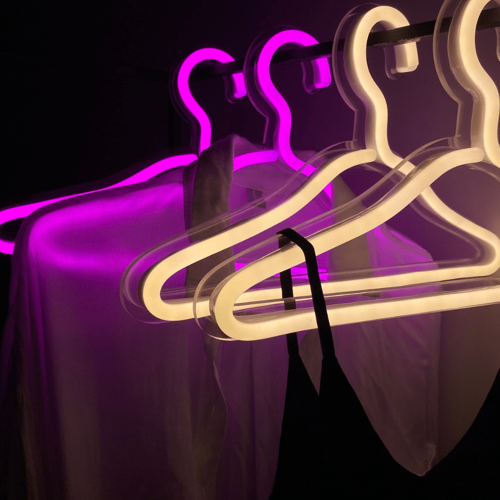 LED Neon Clothes Hangers – Gadget Gerbil