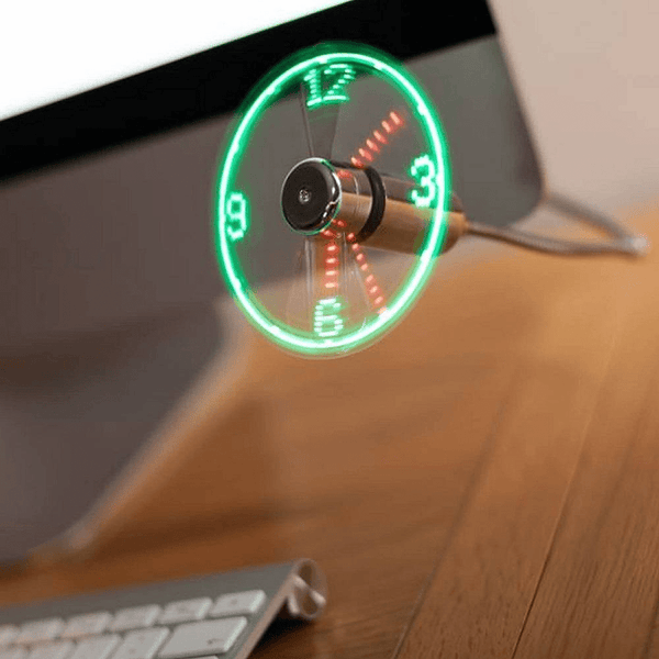 Gadget Gerbil LED USB Fan Clock