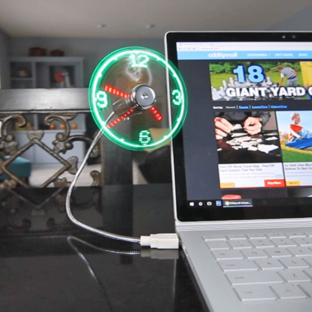 Gadget Gerbil LED USB Fan Clock
