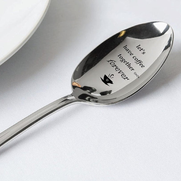 Gadget Gerbil Let's Have Coffee Together Forever Spoon