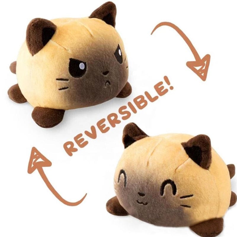 Gadget Gerbil Light Brown Mood Reversible Cat Plush