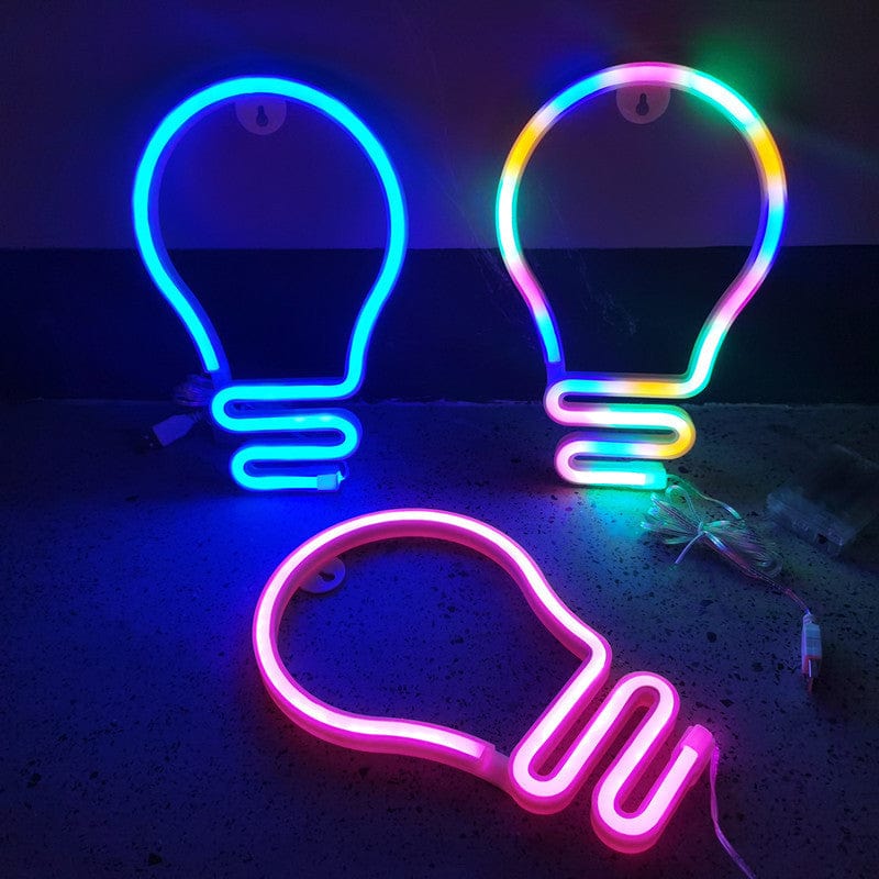 Gadget Gerbil Light Bulb Neon Sign